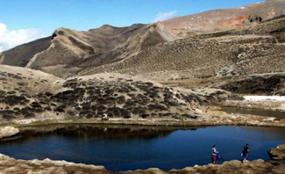 traveling to damodar kunda by helicopter for our trip